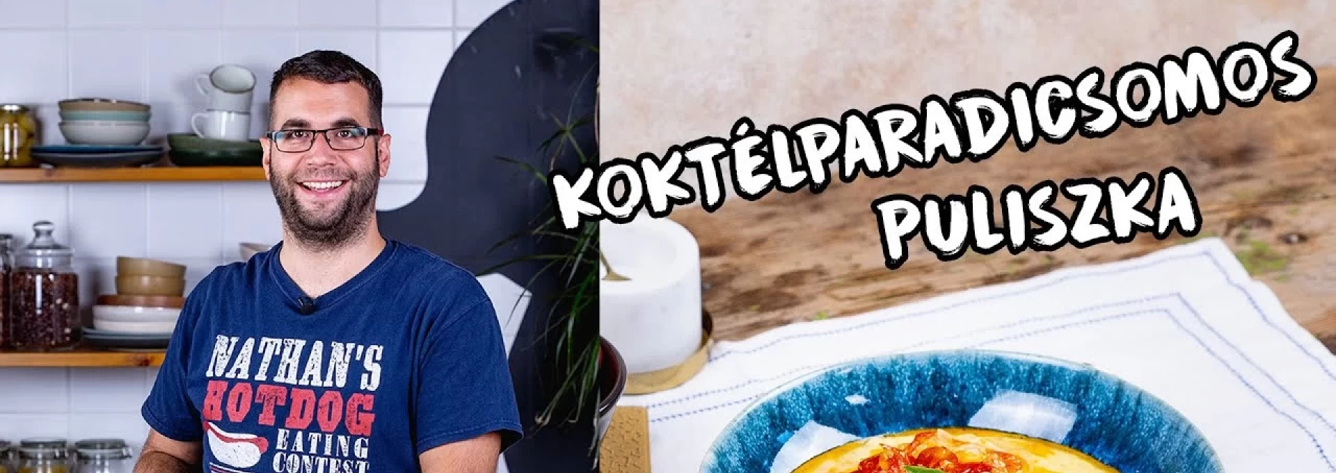 Koktélparadicsomos-mozzarellás ragu puliszkával